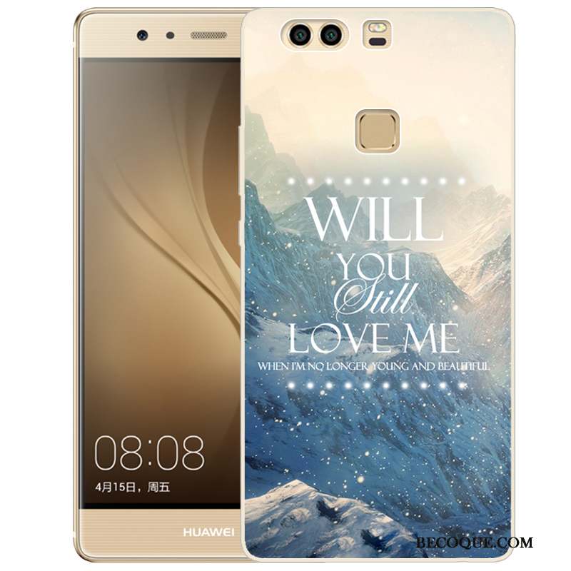 Huawei P9 Plus Coque De Téléphone Peinture Silicone Protection Fluide Doux Étui