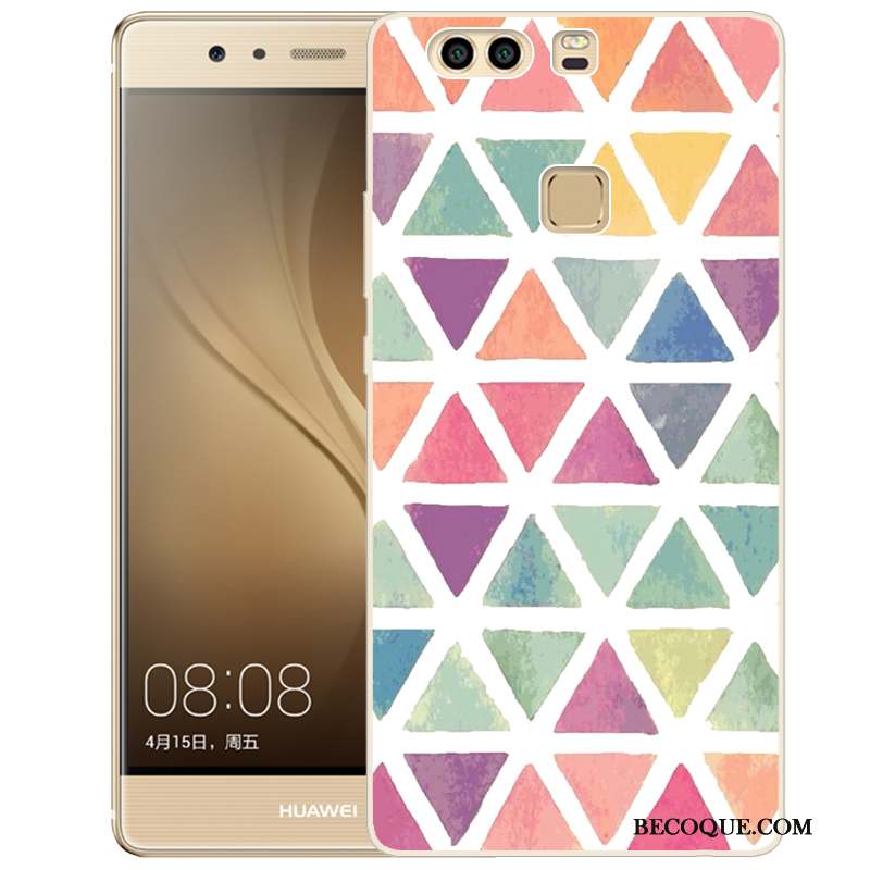 Huawei P9 Plus Coque De Téléphone Peinture Silicone Protection Fluide Doux Étui