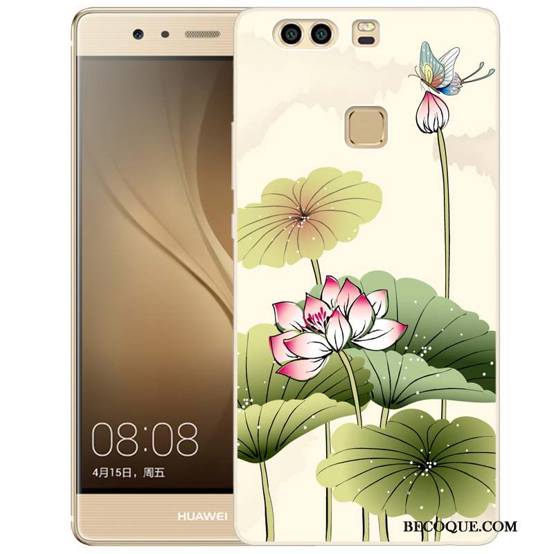 Huawei P9 Plus Coque De Téléphone Peinture Silicone Protection Fluide Doux Étui