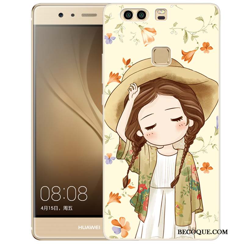 Huawei P9 Plus Coque De Téléphone Peinture Silicone Protection Fluide Doux Étui