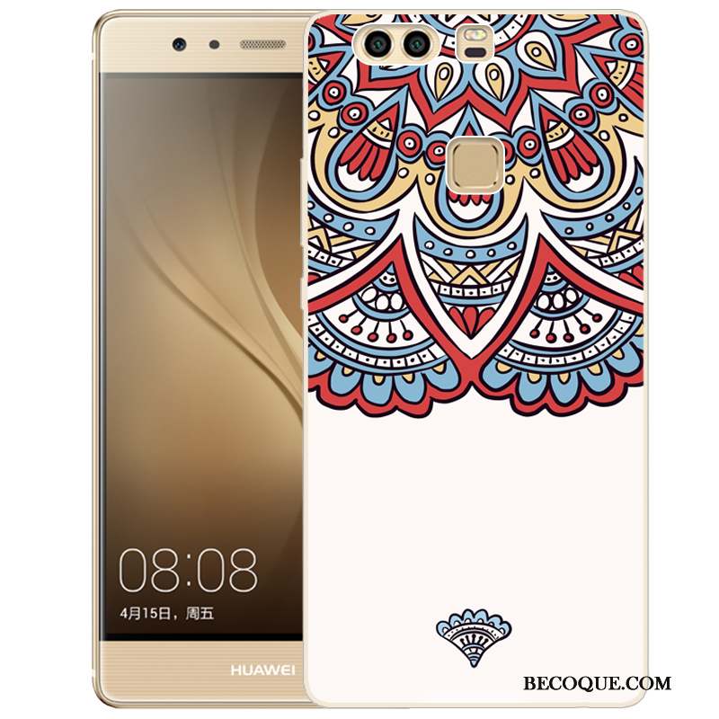 Huawei P9 Plus Coque De Téléphone Peinture Silicone Protection Fluide Doux Étui