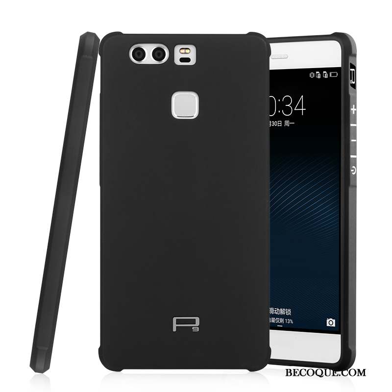 Huawei P9 Plus Coque De Téléphone Tendance Incassable Fluide Doux Étui Noir