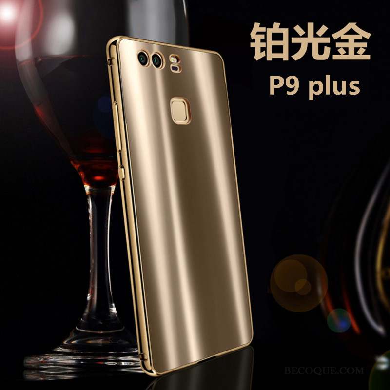 Huawei P9 Plus Coque Incassable Protection Étui Difficile Vert Métal