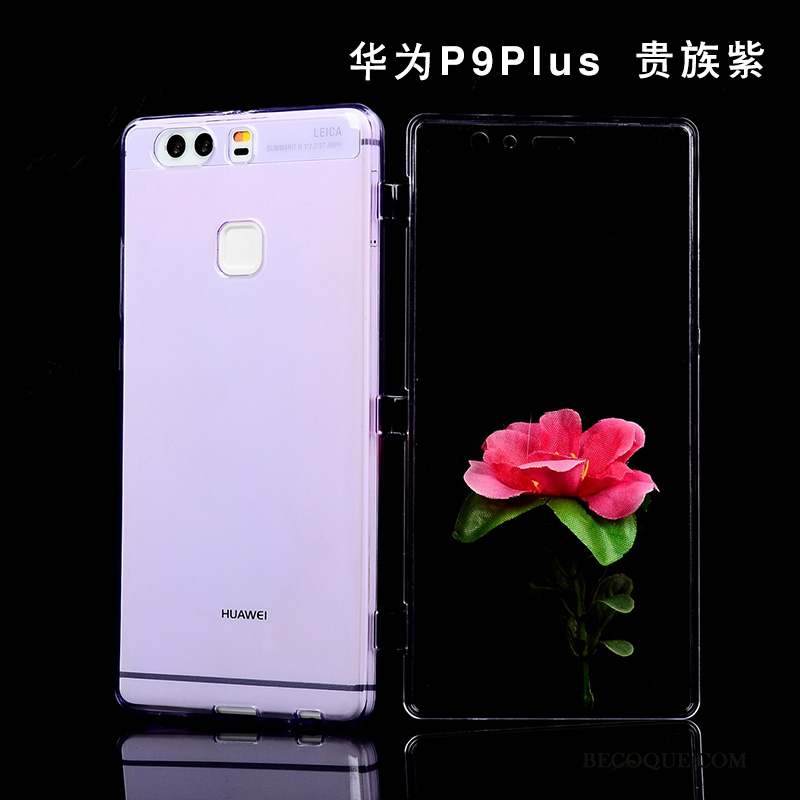 Huawei P9 Plus Coque Tout Compris Étui Incassable Silicone Protection Violet