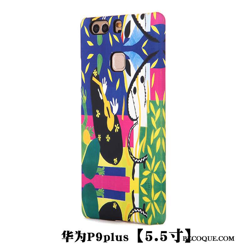 Huawei P9 Plus Fleur Pivoine Jaune Protection Coque De Téléphone Gaufrage