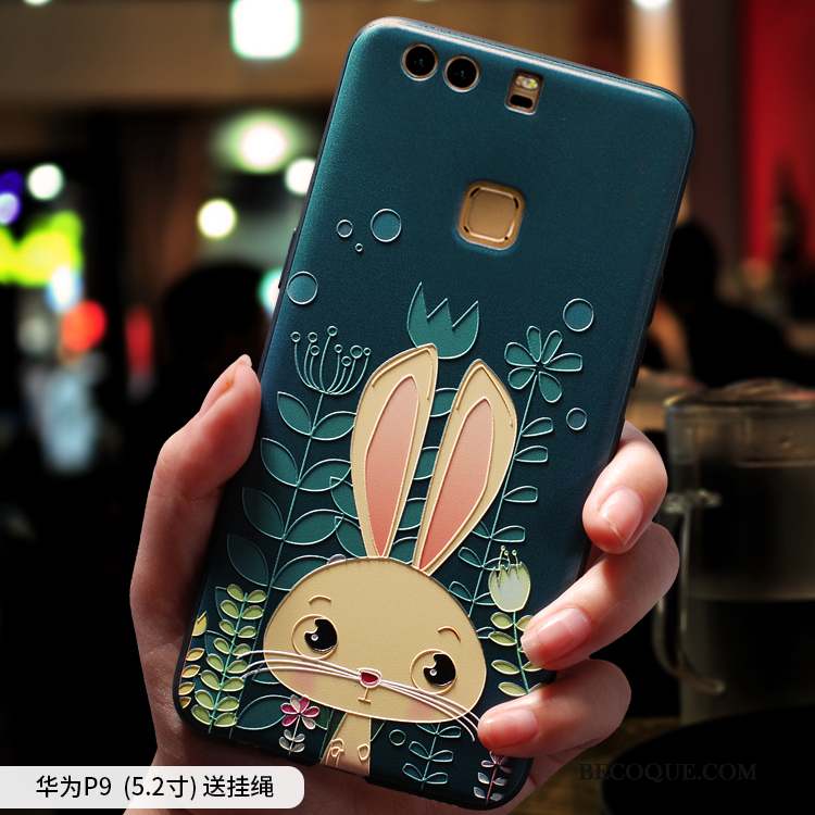 Huawei P9 Plus Fluide Doux Tout Compris Dessin Animé Silicone Coque De Téléphone Incassable