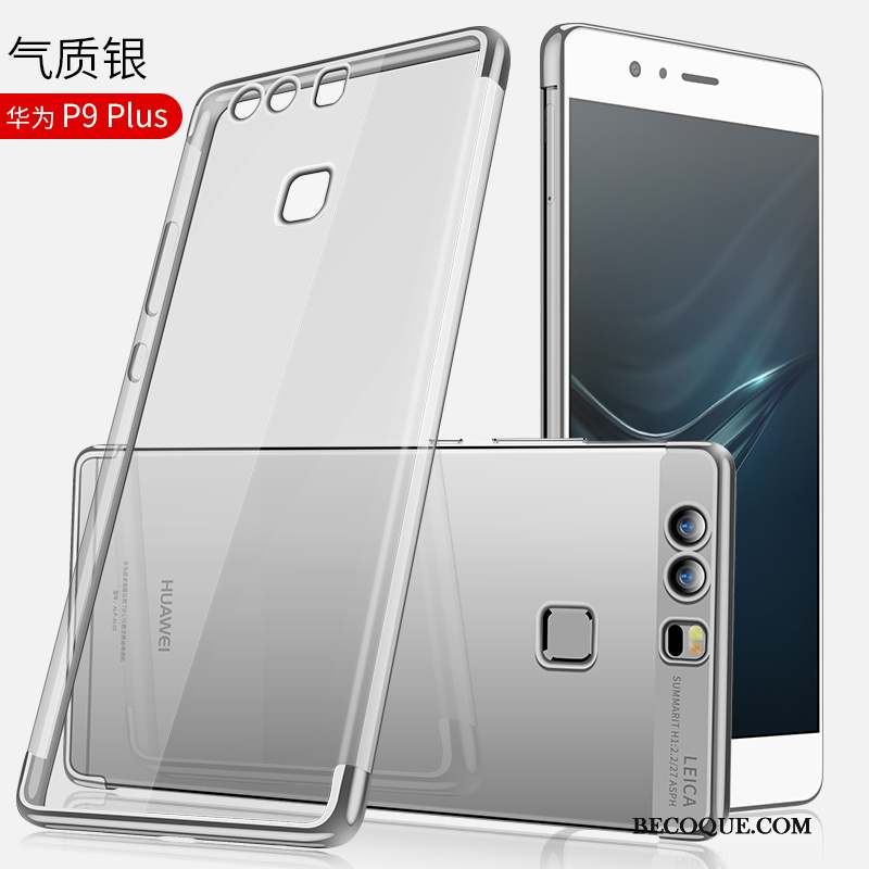 Huawei P9 Plus Marque De Tendance Silicone Tout Compris Transparent Incassable Coque