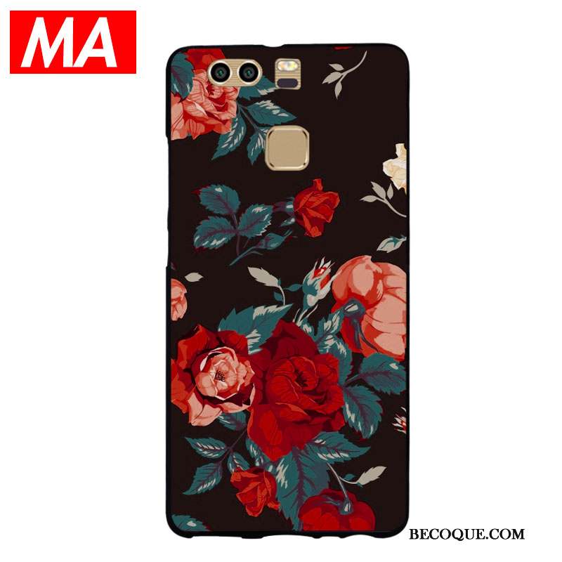 Huawei P9 Plus Silicone Fleurs Créatif Mode Étui Coque De Téléphone