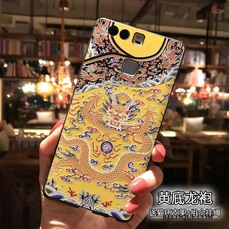 Huawei P9 Plus Silicone Rose Coque De Téléphone Étui Dessin Animé Tendance