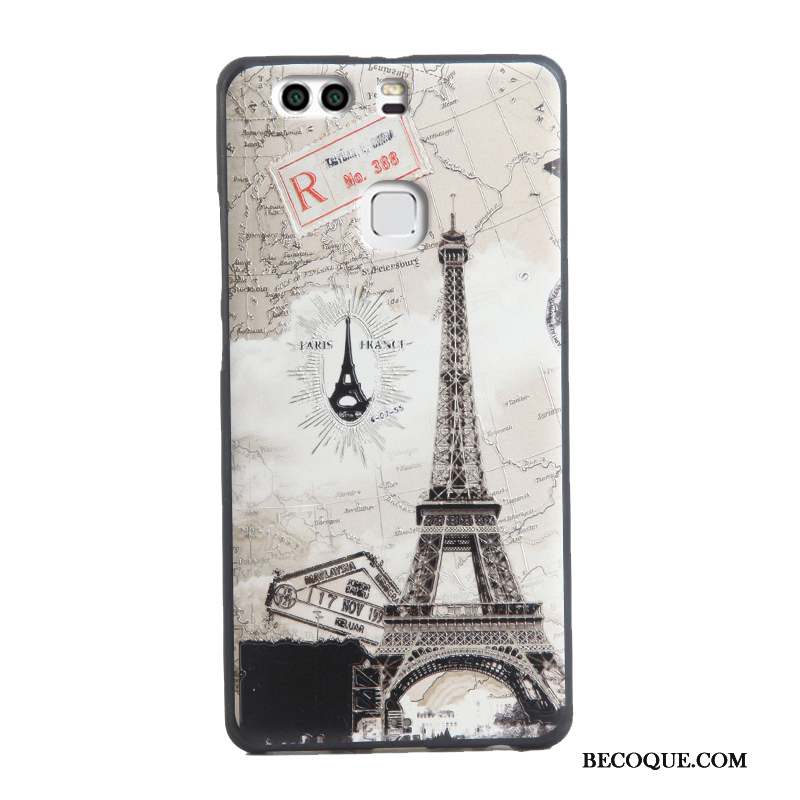 Huawei P9 Plus Tout Compris Silicone Coque De Téléphone Dessin Animé Multicolore Fluide Doux