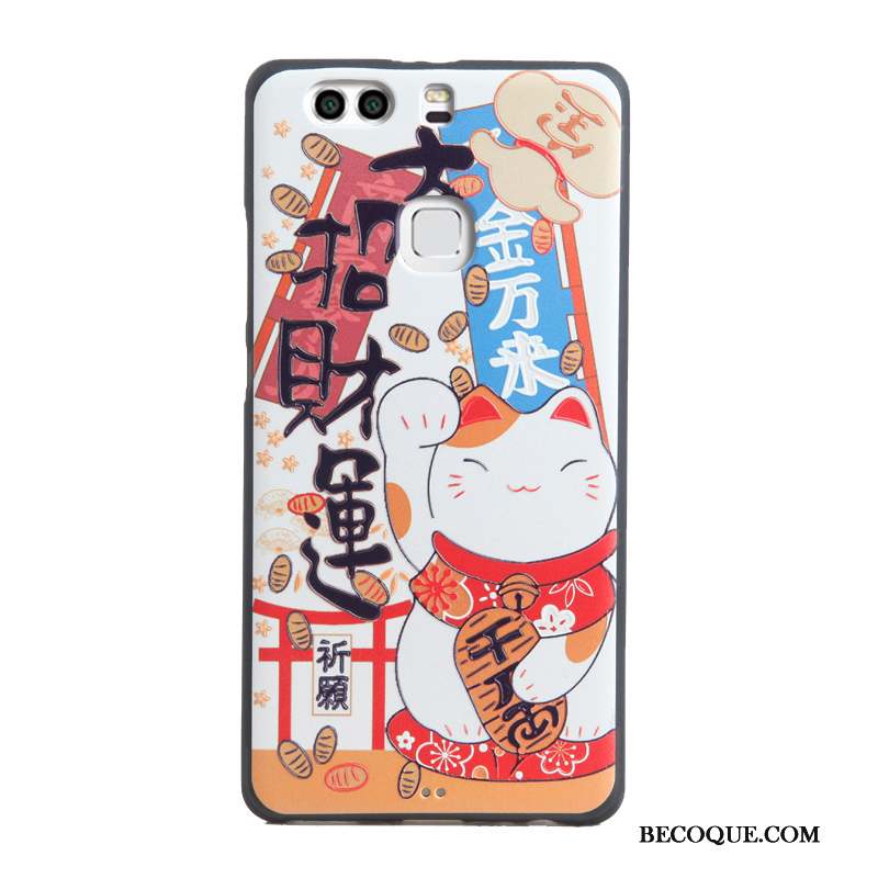 Huawei P9 Plus Tout Compris Silicone Coque De Téléphone Dessin Animé Multicolore Fluide Doux