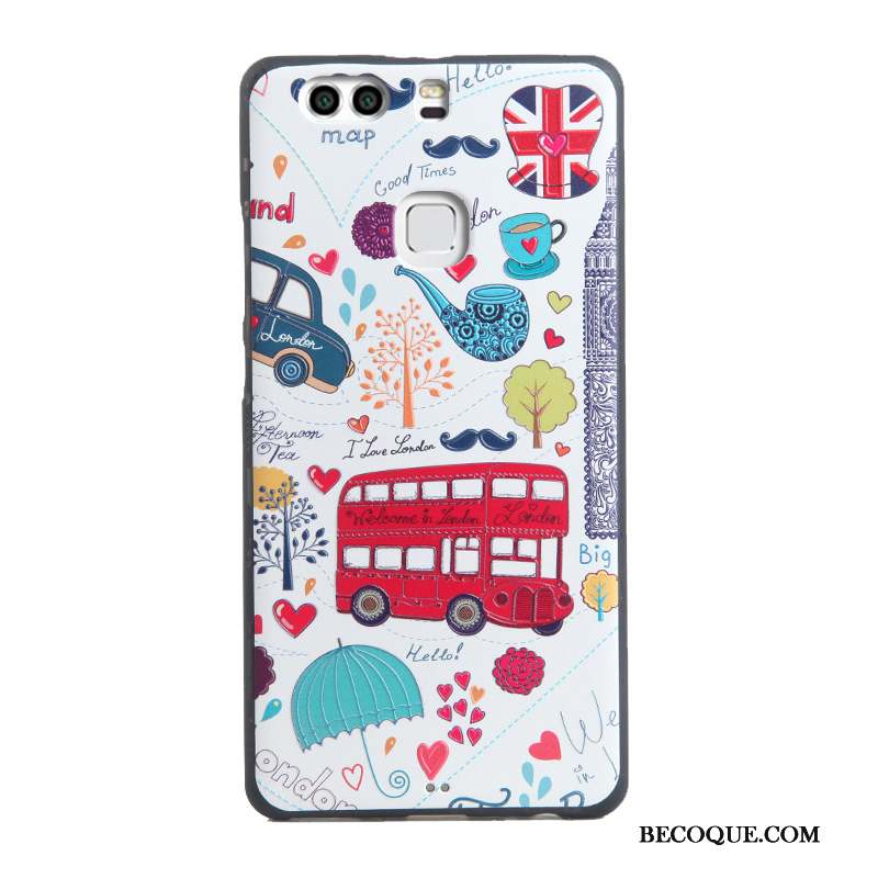 Huawei P9 Plus Tout Compris Silicone Coque De Téléphone Dessin Animé Multicolore Fluide Doux