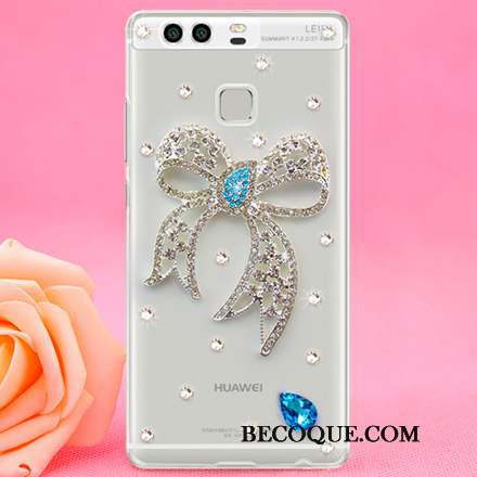 Huawei P9 Strass Étui Protection Téléphone Portable Difficile Coque