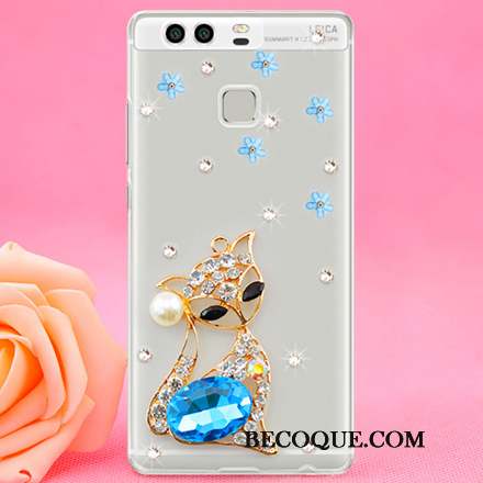 Huawei P9 Strass Étui Protection Téléphone Portable Difficile Coque