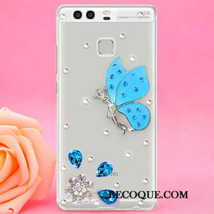 Huawei P9 Strass Étui Protection Téléphone Portable Difficile Coque