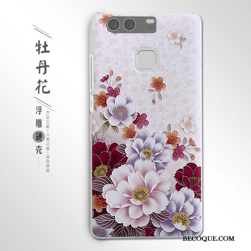 Huawei P9 Téléphone Portable Étui Gaufrage Difficile Protection Coque