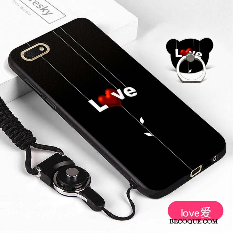 Huawei Y5 2018 Coque Dessin Animé Incassable Silicone Fluide Doux Blanc Ornements Suspendus