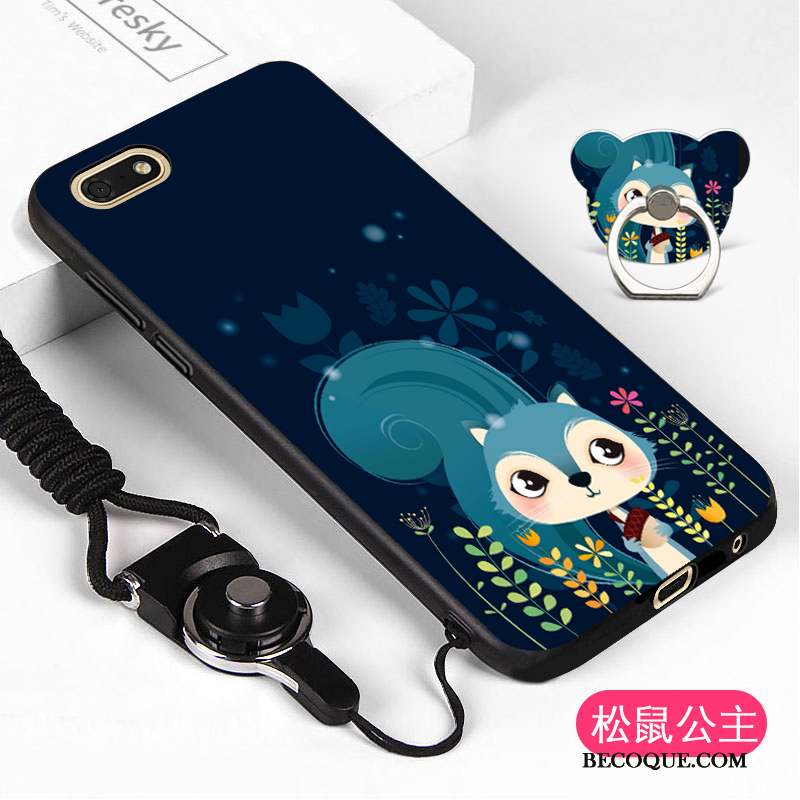 Huawei Y5 2018 Coque Dessin Animé Incassable Silicone Fluide Doux Blanc Ornements Suspendus