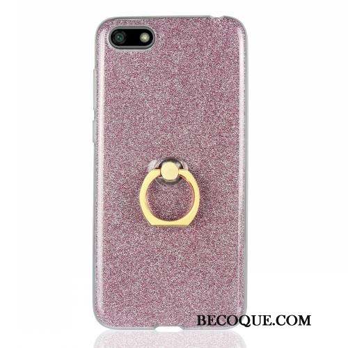 Huawei Y5 2018 Incassable Coque De Téléphone Rose Fluide Doux Étui Protection