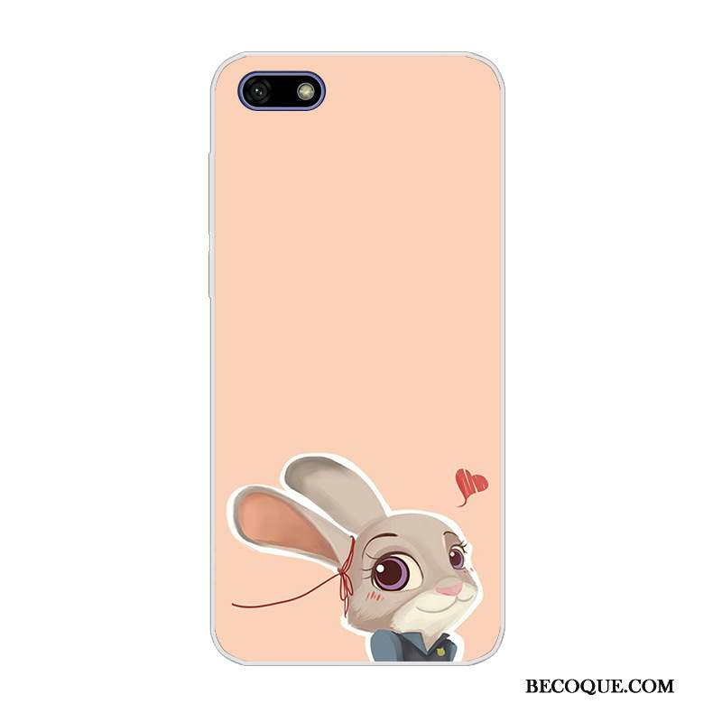 Huawei Y5 2018 Protection Incassable Dessin Animé Étui Vert Coque De Téléphone