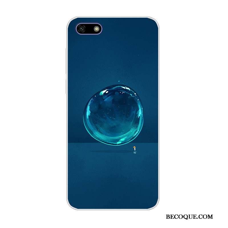 Huawei Y5 2018 Protection Incassable Dessin Animé Étui Vert Coque De Téléphone