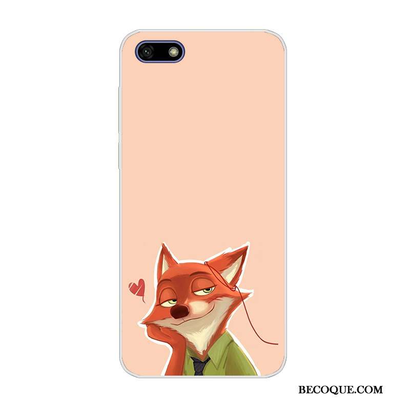 Huawei Y5 2018 Protection Incassable Dessin Animé Étui Vert Coque De Téléphone