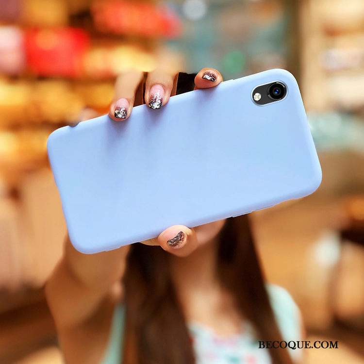 Huawei Y5 2019 Bleu Fluide Doux Anneau Coque De Téléphone Étui Charmant