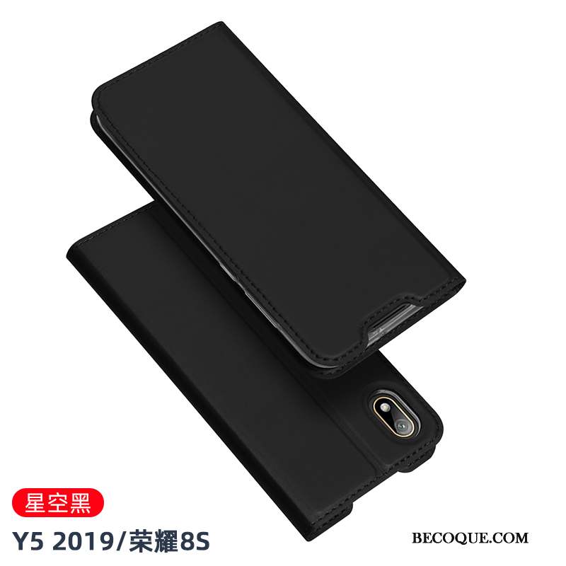 Huawei Y5 2019 Coque Carte Bleu Business Nouveau Étui Tout Compris