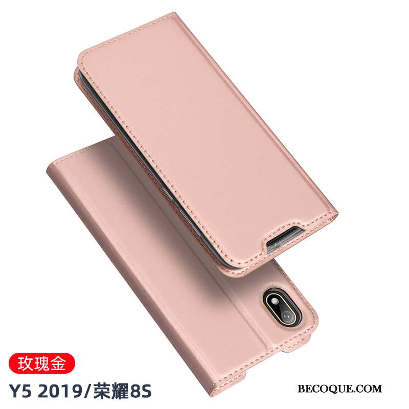 Huawei Y5 2019 Coque Carte Bleu Business Nouveau Étui Tout Compris