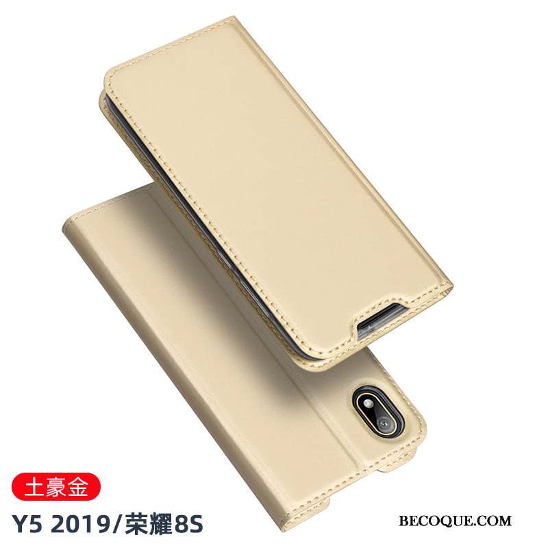 Huawei Y5 2019 Coque Carte Bleu Business Nouveau Étui Tout Compris