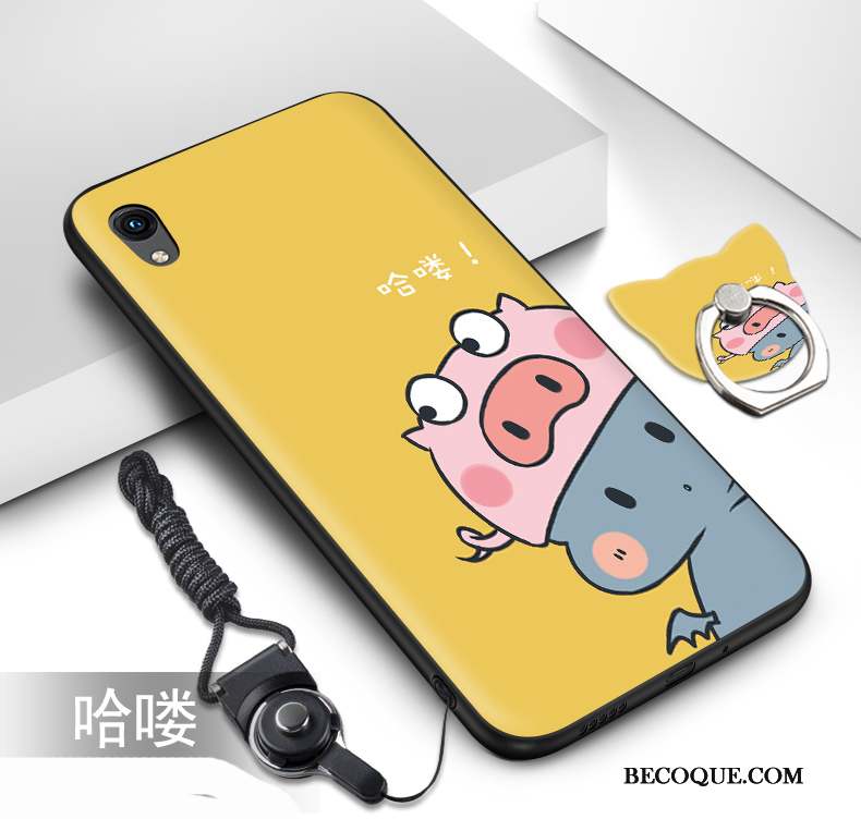 Huawei Y5 2019 Coque Étui Ornements Suspendus Téléphone Portable Peinture Support