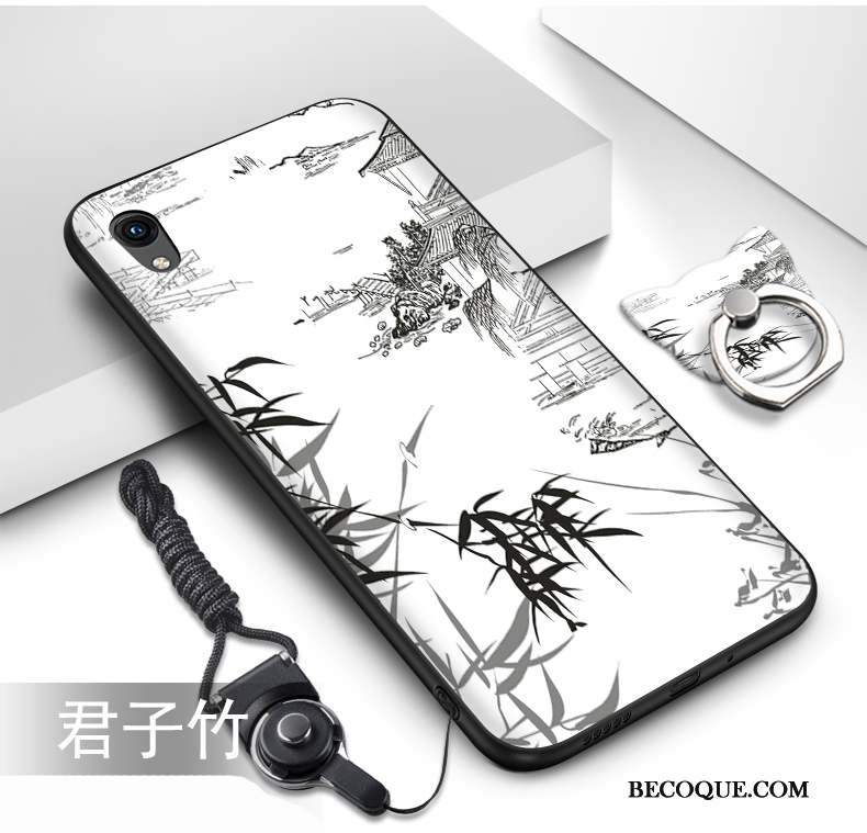 Huawei Y5 2019 Coque Étui Ornements Suspendus Téléphone Portable Peinture Support