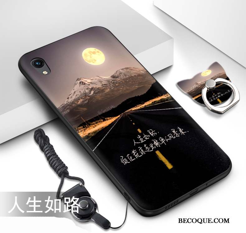 Huawei Y5 2019 Coque Étui Ornements Suspendus Téléphone Portable Peinture Support