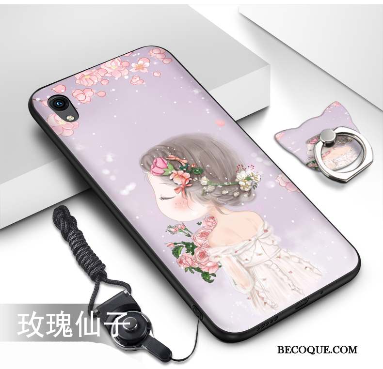 Huawei Y5 2019 Coque Étui Ornements Suspendus Téléphone Portable Peinture Support