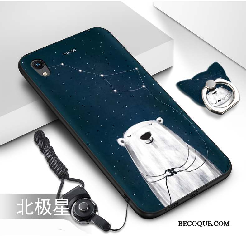 Huawei Y5 2019 Coque Étui Ornements Suspendus Téléphone Portable Peinture Support