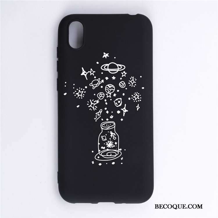 Huawei Y5 2019 Incassable Noir Coque De Téléphone Ornements Suspendus Téléphone Portable Étui