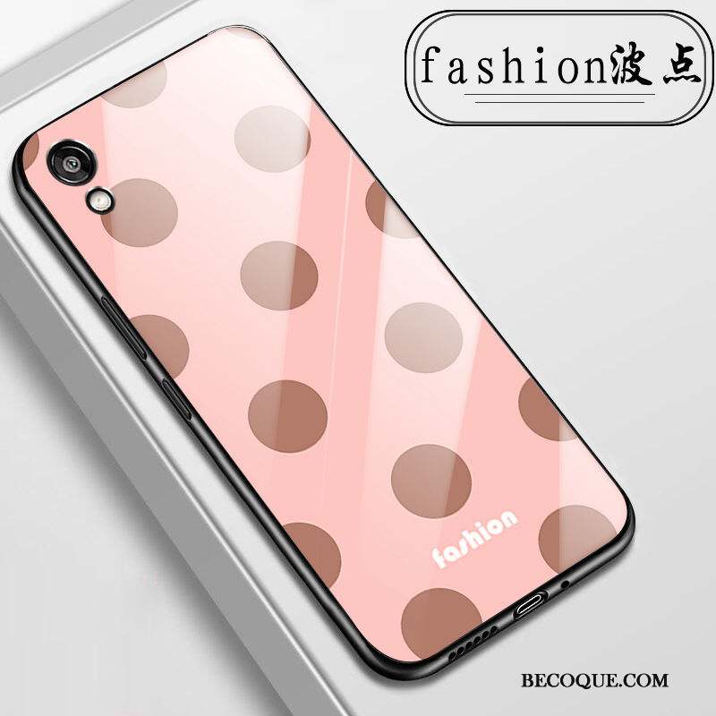 Huawei Y5 2019 Petit Coque De Téléphone Verre Fluide Doux Rose Protection