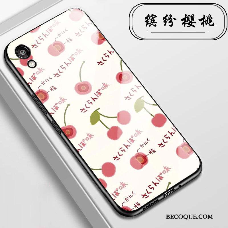 Huawei Y5 2019 Petit Coque De Téléphone Verre Fluide Doux Rose Protection