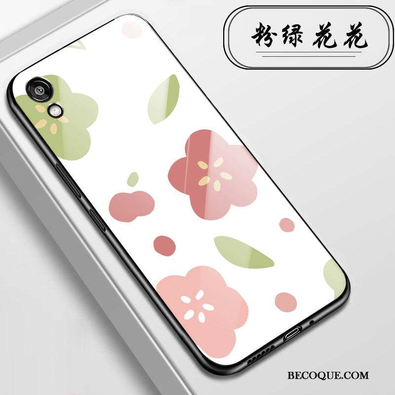 Huawei Y5 2019 Petit Coque De Téléphone Verre Fluide Doux Rose Protection