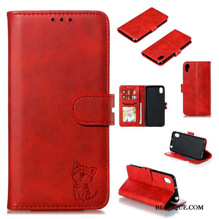 Huawei Y5 2019 Portefeuille Housse Étui En Cuir Coque De Téléphone