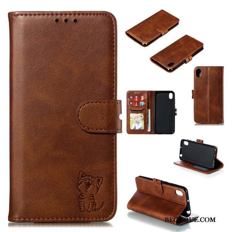 Huawei Y5 2019 Portefeuille Housse Étui En Cuir Coque De Téléphone