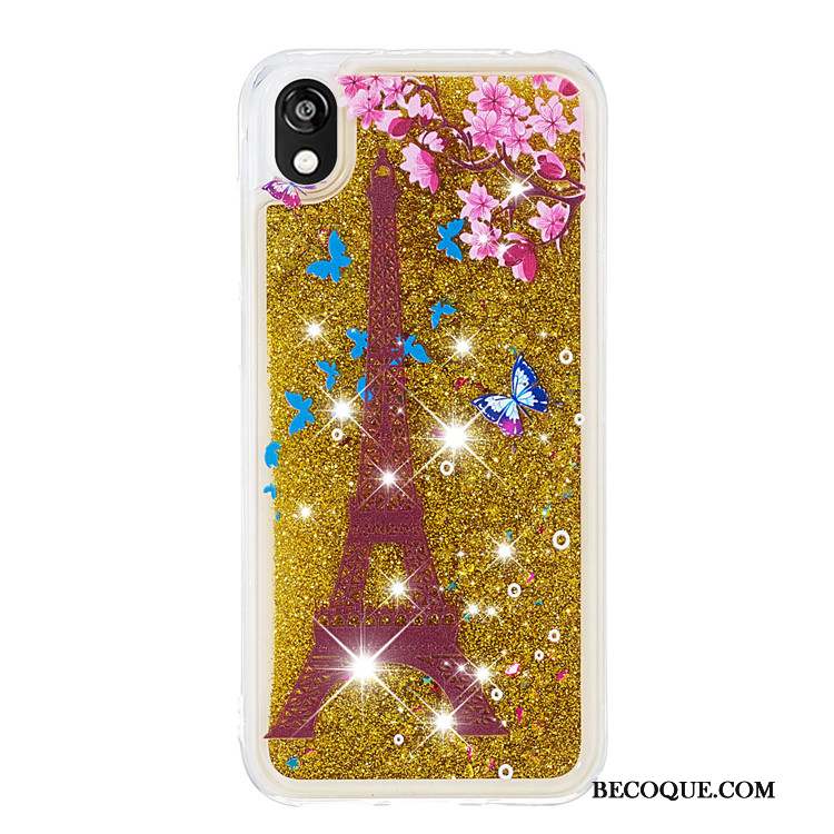 Huawei Y5 2019 Quicksand Coque De Téléphone Dessin Animé Étui Violet Fluide Doux