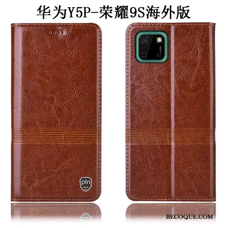 Huawei Y5p Protection Coque Tout Compris Rouge De Téléphone Étui En Cuir