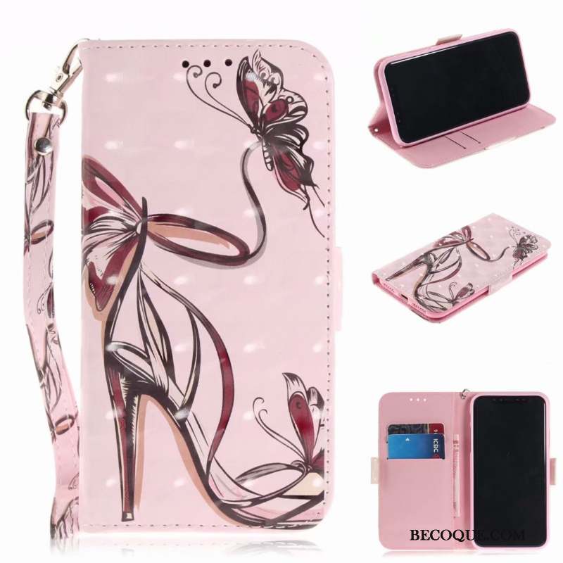 Huawei Y6 2018 Coque Bleu Incassable Téléphone Portable Étui Protection Étui En Cuir