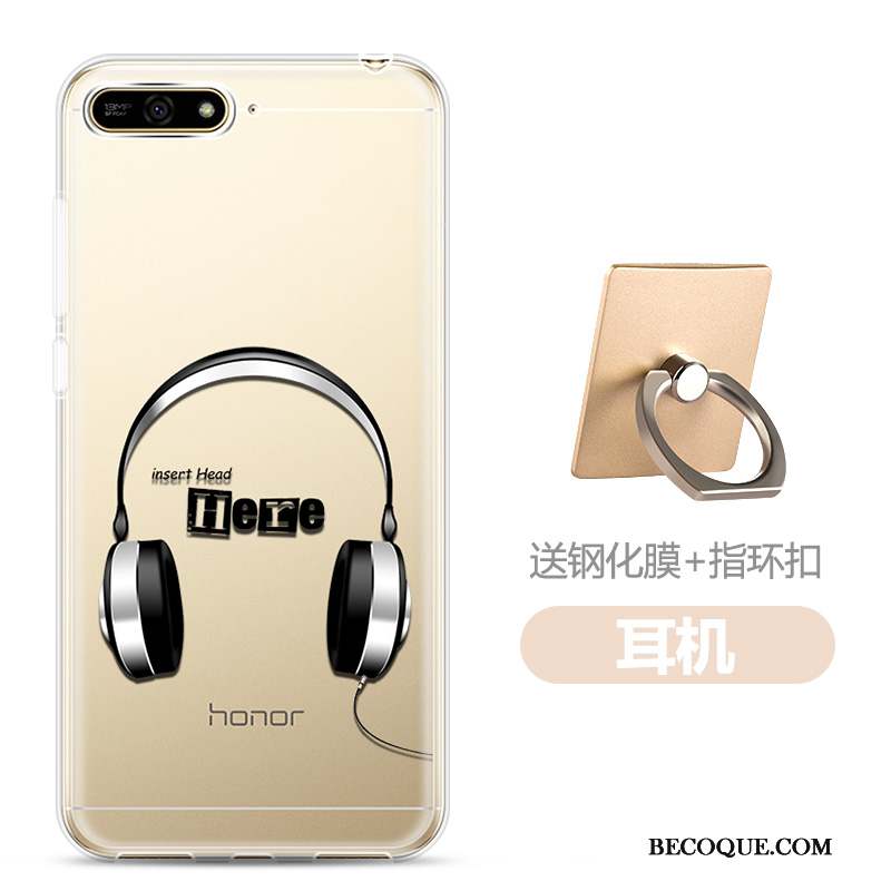 Huawei Y6 2018 Coque Protection Dessin Animé Tempérer Téléphone Portable Fluide Doux