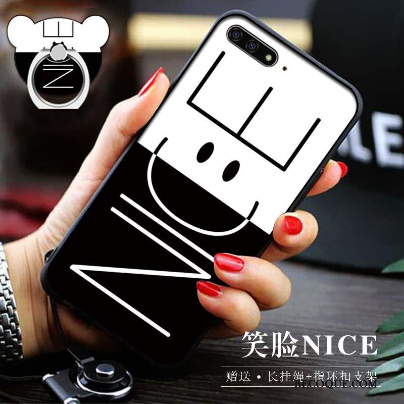 Huawei Y6 2018 Coque Protection Tout Compris Étui Dessin Animé Bleu Téléphone Portable