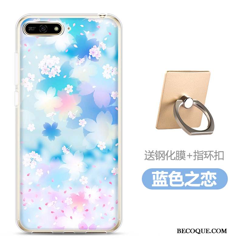 Huawei Y6 2018 Membrane Dessin Animé Coque Protection Fluide Doux Téléphone Portable