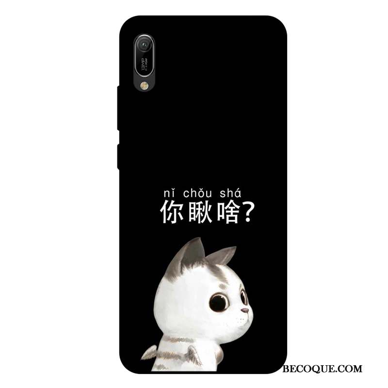 Huawei Y6 2019 Blanc Coque De Téléphone Tout Compris Fluide Doux Amoureux Silicone