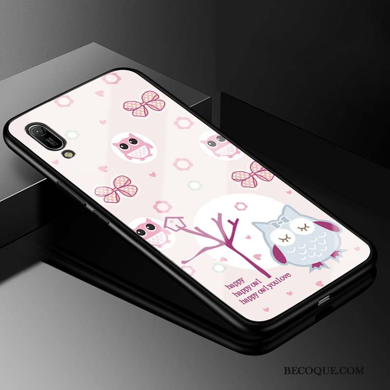 Huawei Y6 2019 Coque Bleu Tout Compris Dessin Animé Protection Charmant Étui