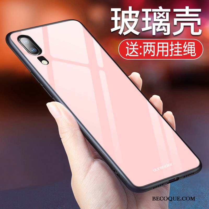 Huawei Y6 2019 Coque Couvercle Arrière Silicone Tout Compris Miroir Violet Incassable